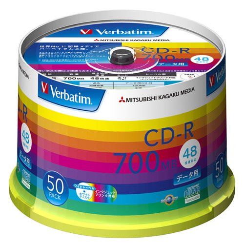 Verbatim CD-R SR80SP50V1 Verbatim Japan 4991348061395