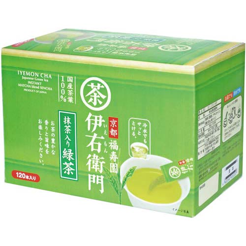 Batang Teh Hijau Matcha Segera Iyemon (0.8g*120 keping) Uji Ro Seicha 4901046780108