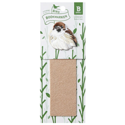 UTN101 Hisago BIRD BOOKMARKER Marque-page brodé Sparrow Hisago 4902668624313 (5 jeux)