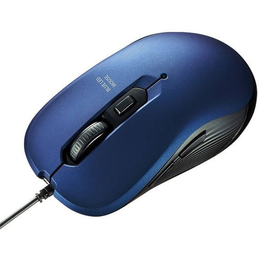 Sanwa Supply Kabelgebundene blaue LED-Maus Blau MA-BL114BL Sanwa Supply 4969887695074