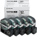 킹 짐 테이프 카트리지 테프라 PRO 12mm 5개 SS12K-5P 화이트