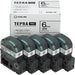 King Jim Tape-Kassette Tepra PRO ST6K-5P 6 mm Eco Pack 5 Stück Transparent