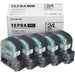 King Jim Tape Cartridge Tepra PRO ST24K-5P 24mm 5 stk Gennemsigtig