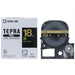 King Jim Tepra PRO tape SC18KZ (black/gold letters 18mm width)
