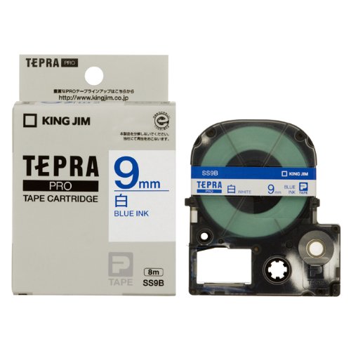 King Jim Tape Cartridge Tepra PRO 9mm SS9B White