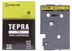 King Jim Tonbandkassette Tepra TR 12mm TC12Y Gelb
