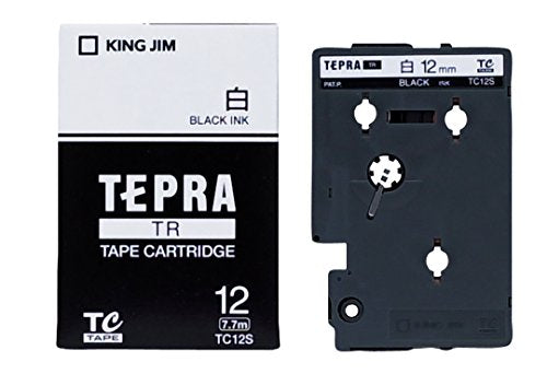 King Jim Tape Cartridge Tepra TR 12mm TC12S White