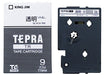 Cartouche de ruban King Jim Tepra TR 9mm TT9KM Transparent