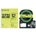 King Jim Tape Cartridge Tepra PRO 12mm SK12Y Fluorescerende Gul