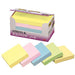 Notes adhésives fortes Post-it 50x50mm 90 feuilles x 10 pièces Couleurs mélangées 6501SS-K