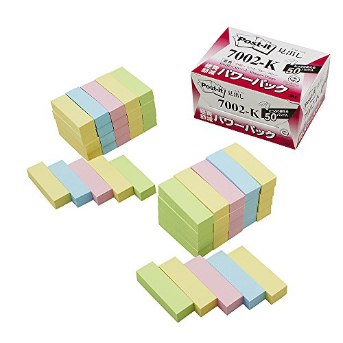 Títulos Post-it 50x15mm 50 piezas colores mixtos 7002-K