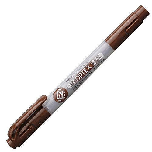 Zebra Highlighter Fluorescerende Optex 2 EZ WKT11-E Brun