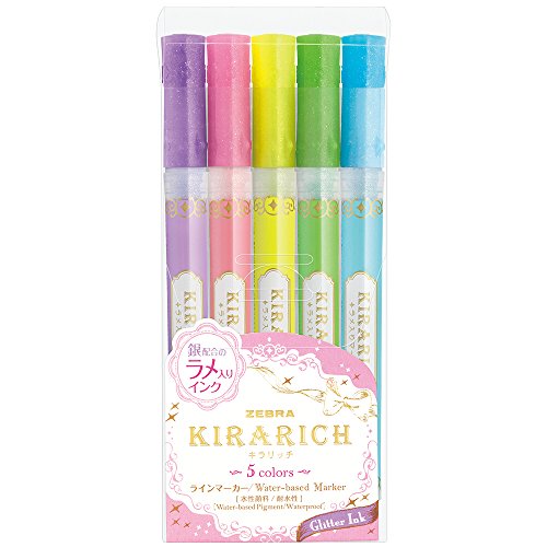 Zebra Textmarker Kirarich 5 Farben WKS18-5C