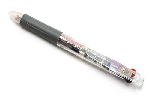 Zebra Sarasa 3 3-Farben-Kugelschreiber transparent J3J2-C