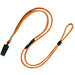 Open name tag loop clip Orange NB-29-RG