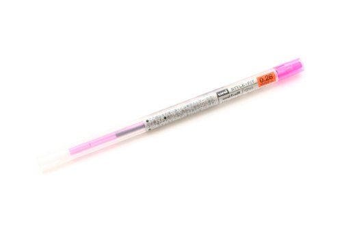 Penna a sfera con inchiostro gel uni, ricarica 0,28 rosa, matita Mitsubishi 4902778092910