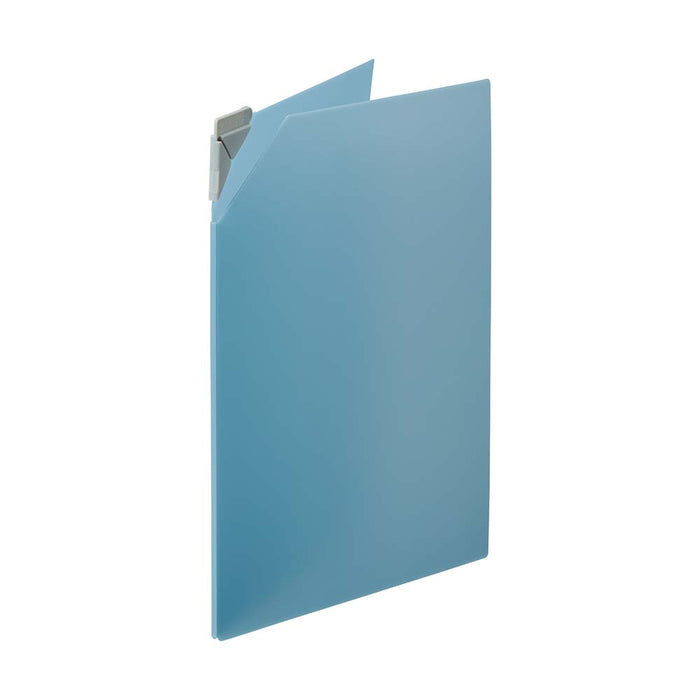 Classeur Nanamekuri (transparent) 580T A4 type vertical/horizontal Capacité de stockage maximale environ 20 feuilles Blue King Jim
