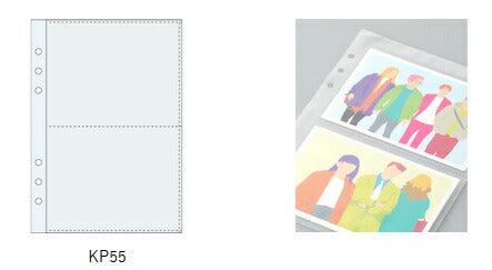 추천 아이템 수납에 Kept 멀티 수납 파일 A5용 리필 포토 케이스 KP55 레이메이 후지이(5세트)