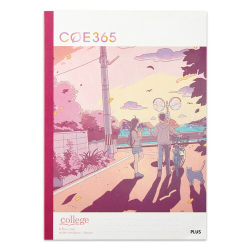 COE365 Notebook "college" sulla strada di casa NO-003D-E Semi-B5 PLUS Plus (10 set)