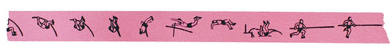 Nastro per mascheratura Kurashiki Design per salto con l'asta, confezione da 1 (rosa)
