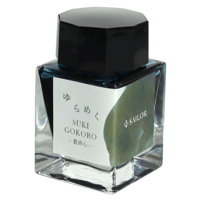 Glinsterende inkt 2e editie Kleurstofflesinkt op waterbasis voor vulpennen 20 ml Sukigokoro SUKIGOKORO 13-1530-202 Sailor vulpen