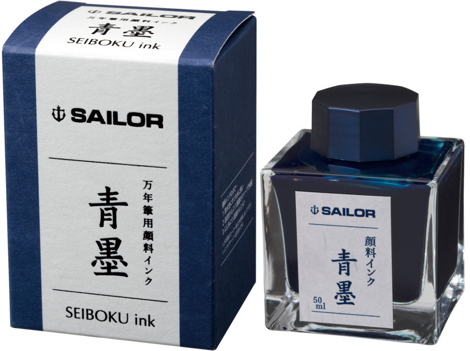 Flaskeblæk til fyldepen Blå blæk (Seiboku) 13-2002-242 Sailor fyldepen