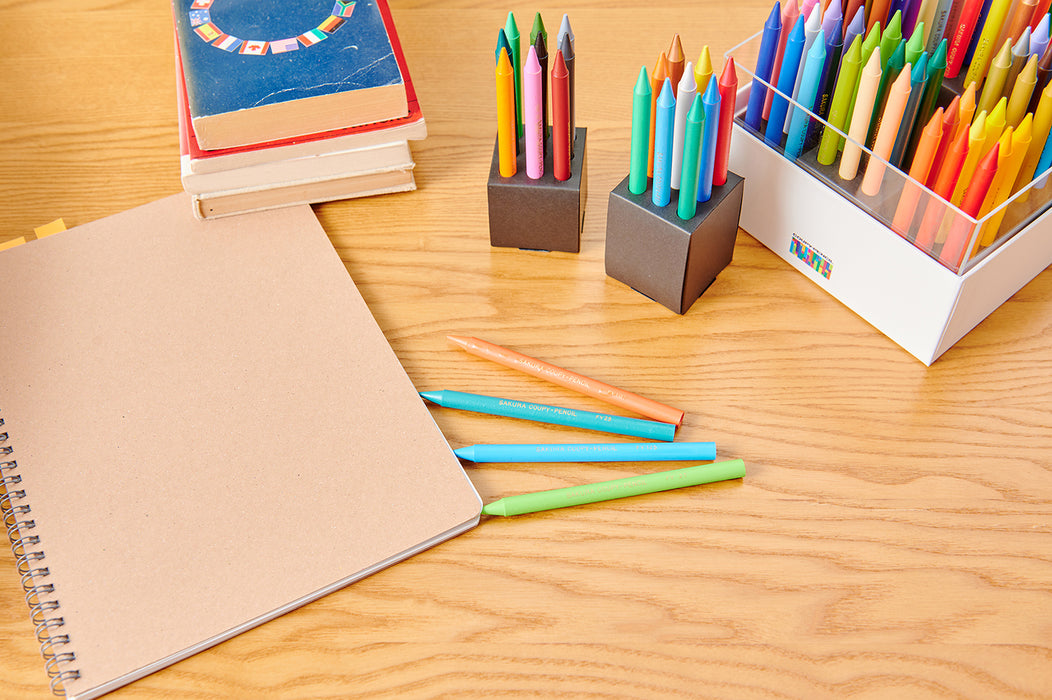 [Limited production product] Coupy Pencil Cube Box 72 Colors Set Black FY72BOX-BK Sakura Crepas