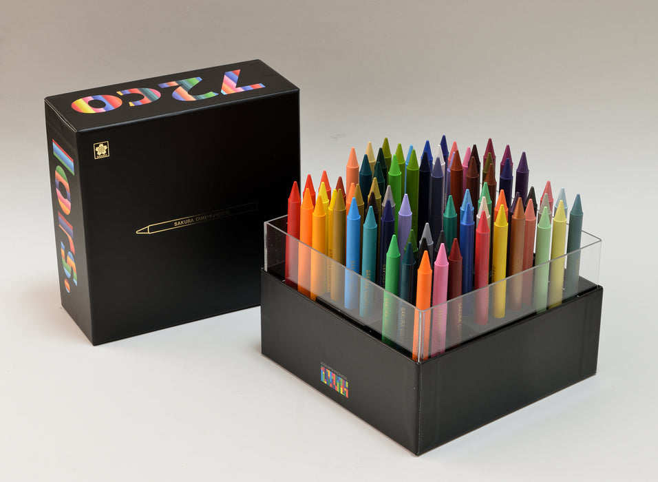[Limited production product] Coupy Pencil Cube Box 72 Colors Set Black FY72BOX-BK Sakura Crepas